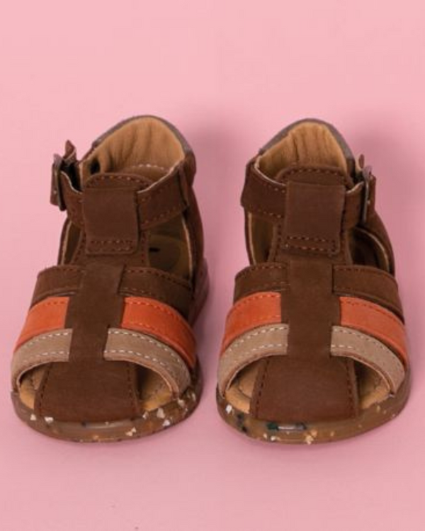 RAIN SANDALES EN CUIR SOUPLE - CARAMEL