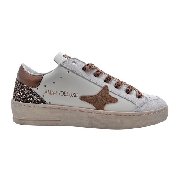 SNEAKERS COLORIS BLANC & CHOCOLAT - 2251 SLAM