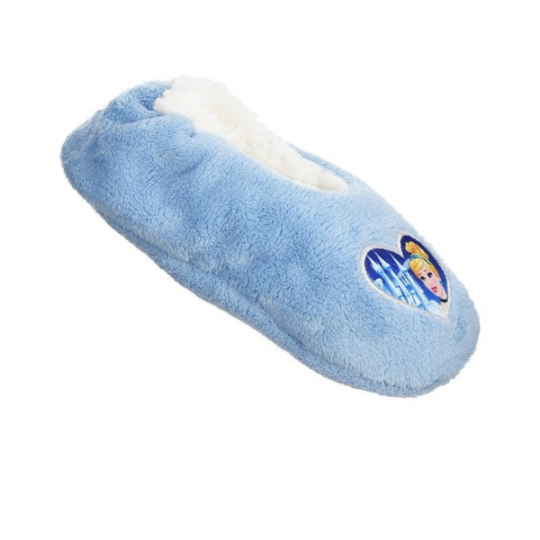 CHAUSSONS COLORIS  BLEU PRINCESS POLAIRE ANTI DERAPANT